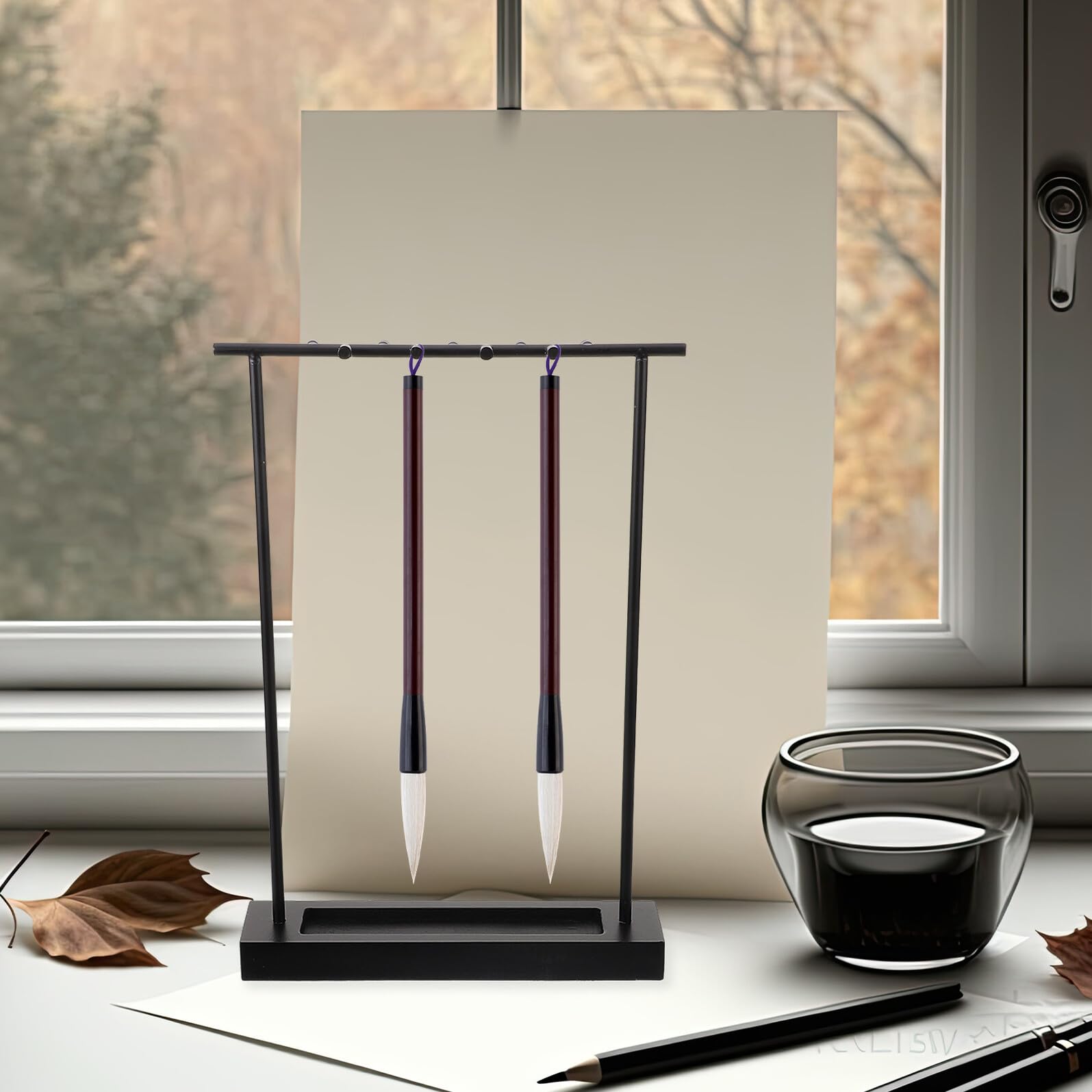 Kalligraphie Pinselhalter Aus Massivem Eisen Für Chinesische Pinseltrocknung Stabiler Stifthalter Hängender Pinselhalter Organizer Für Kalligraphiepinsel Und Schreibgeräte Traditio