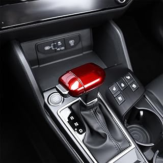 Premium Car Gear Shift Knob Cover Compatible with Kia Sportage 2026 K4 2024-2026 Accessories, Heat-Resistant Anti-Fade & Shock Absorption (Red)
