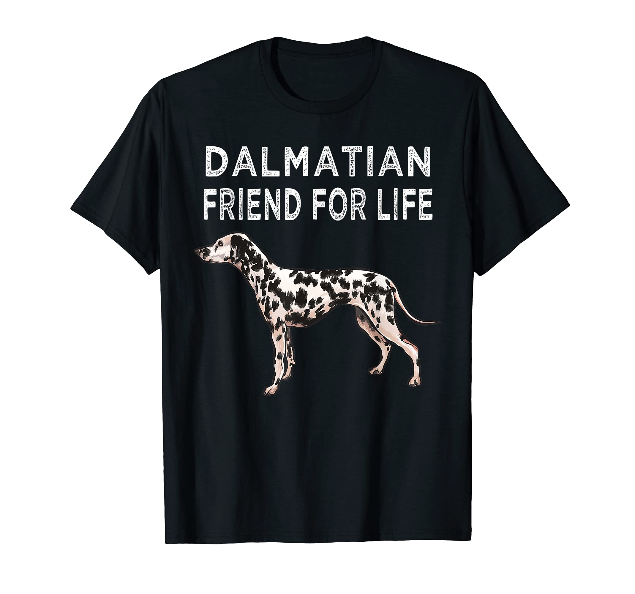 Dalmatian Friend For Life Dog Friendship T-Shirt, Black