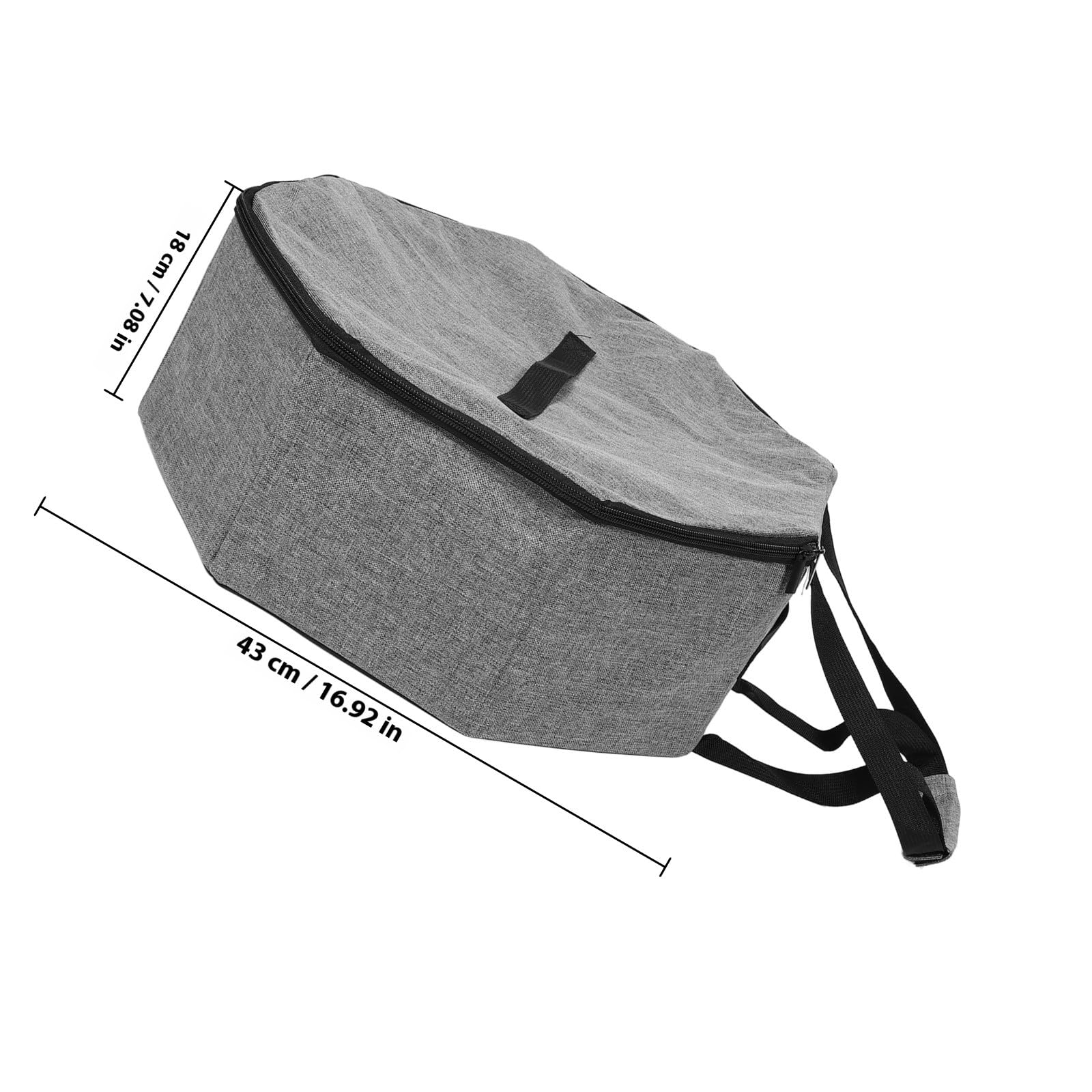 SHINEOFI Cowboyhut Aufbewahrungstasche Faltbar Groß mit Griff Runde Reise Hutbox aus Filz Unisex Hutschachtel Organizer für Damen Herren