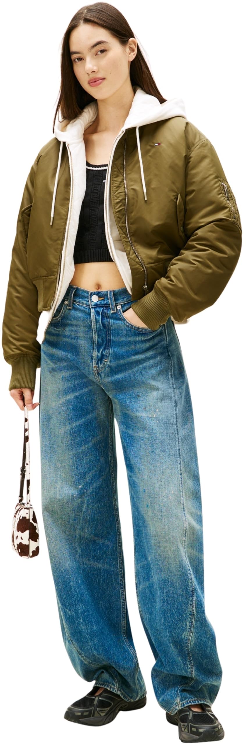 Tommy Jeans Damen Tjw Essential Bomber Jacket Dw0dw22046 Bomberjacke (1er Pack)