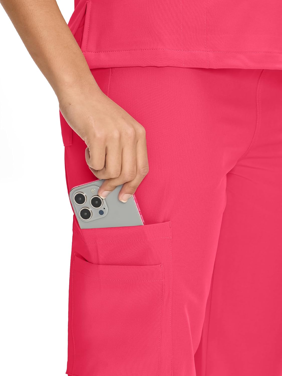 COZYFIT Straight Leg Scrub Pants for Women, Drawstring Soft Stretch, Anti-Wrinkle Women's Scrub Pants with 6 Pockets - Image 5