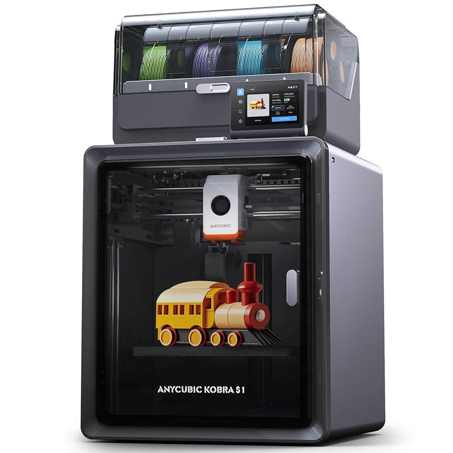Anycubic 3D Printer Kobra S1 Combo, Multi-Color 3D Printer