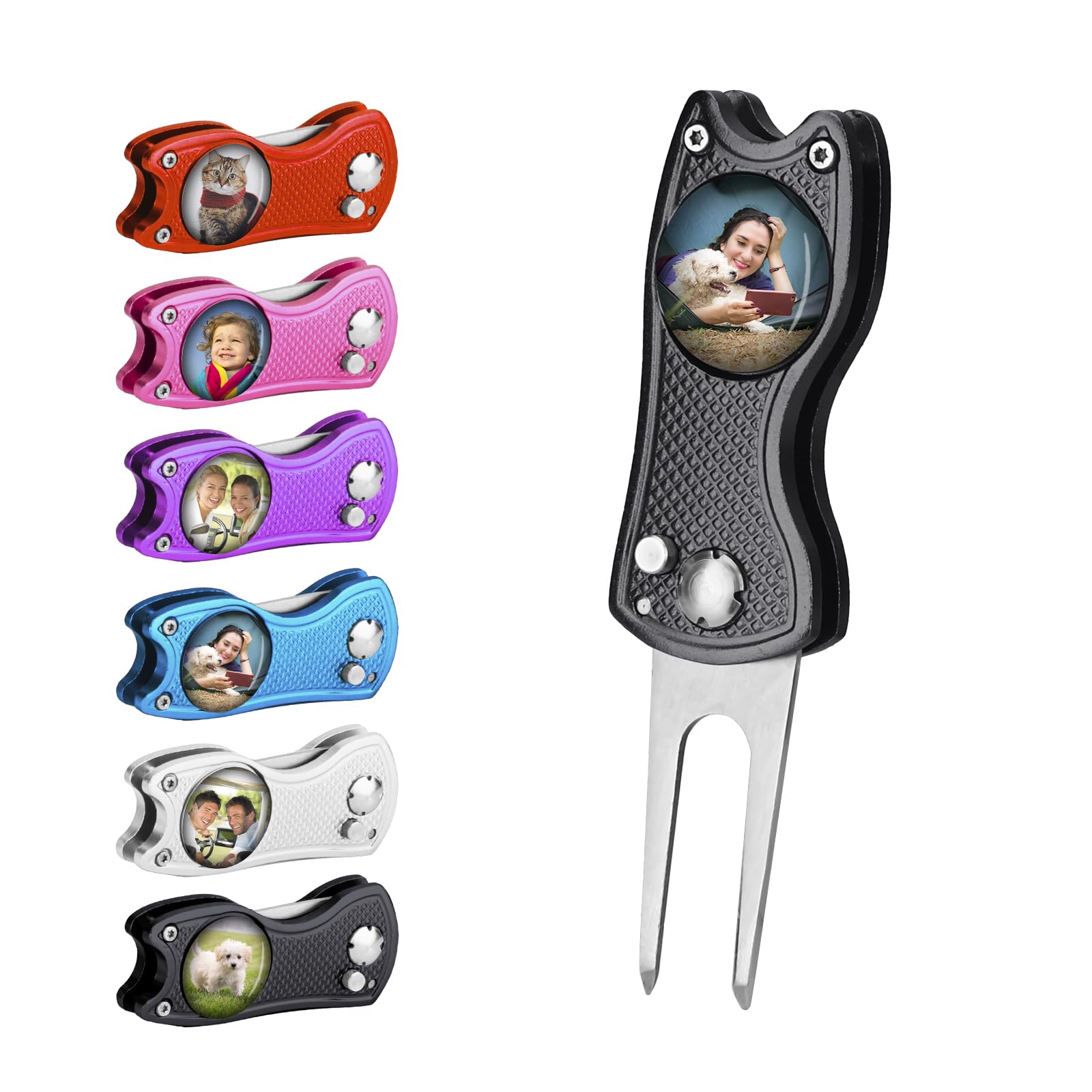 Personalized Photo Golf Divot Tool Custom Golf Repair Tool with Logo