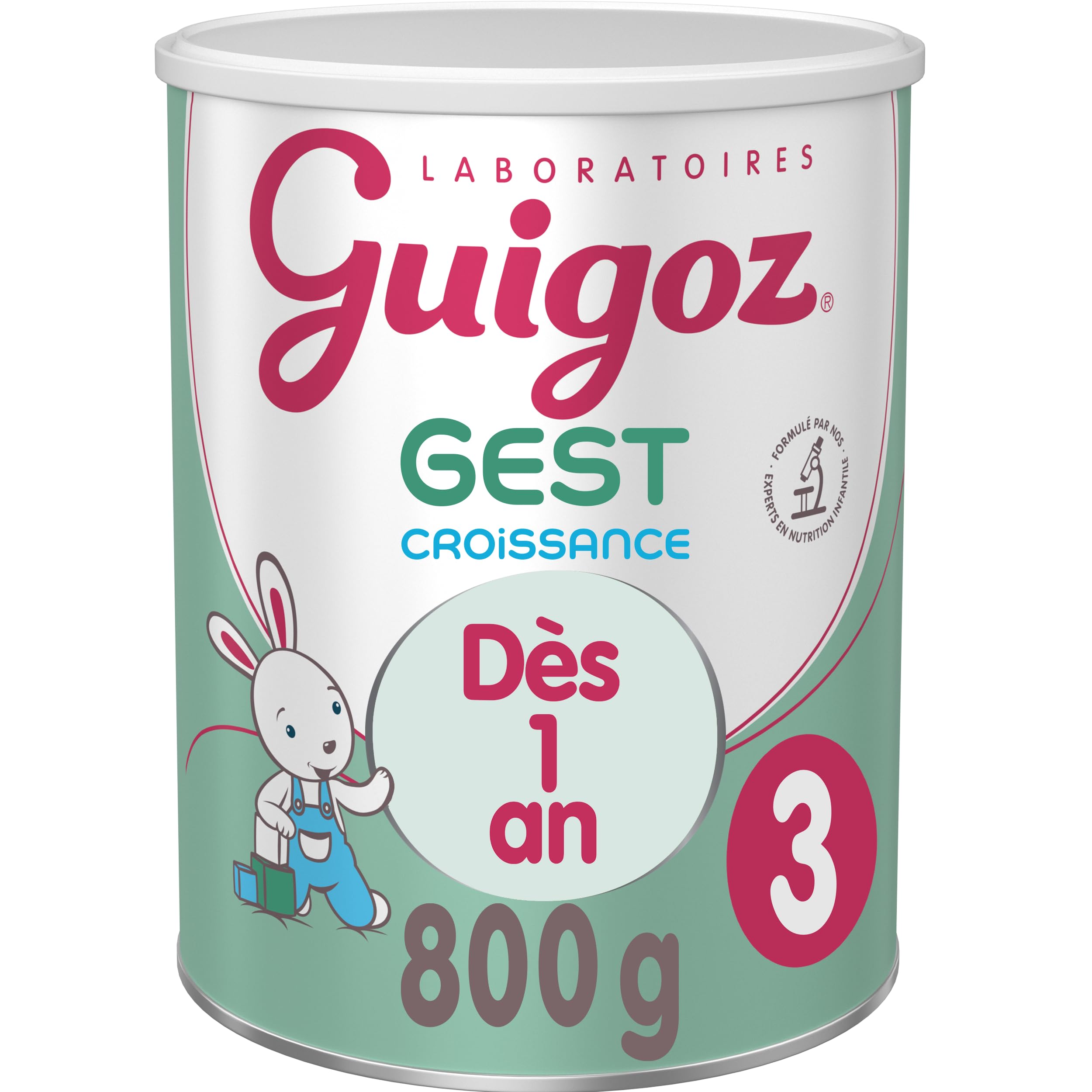 GUIGOZ GUIGOZGest 3 Lait de croissance en poudre de 1 à 3 ans - Boîte de 800g