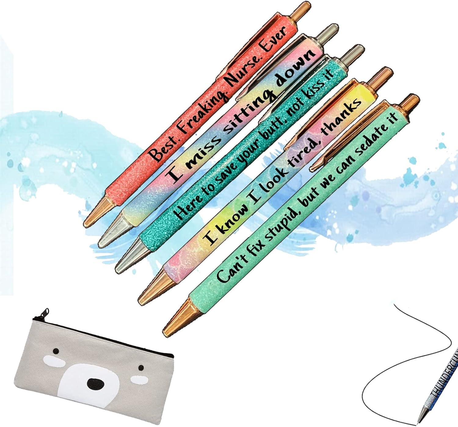 DIZHIGE Yocartgo Pens, Swear Word Funny Pens, Funny Pens