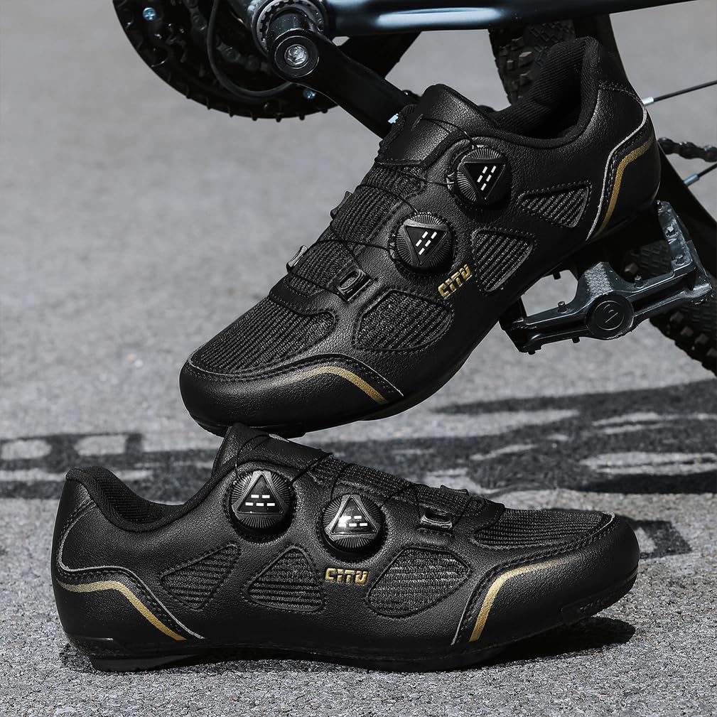 Zapatillas de Ciclismo para Hombre Mujer Zapatos Bicicleta de Entrenamiento Carretera Respirables Compatibles con SPD/SPD-SL Lock System