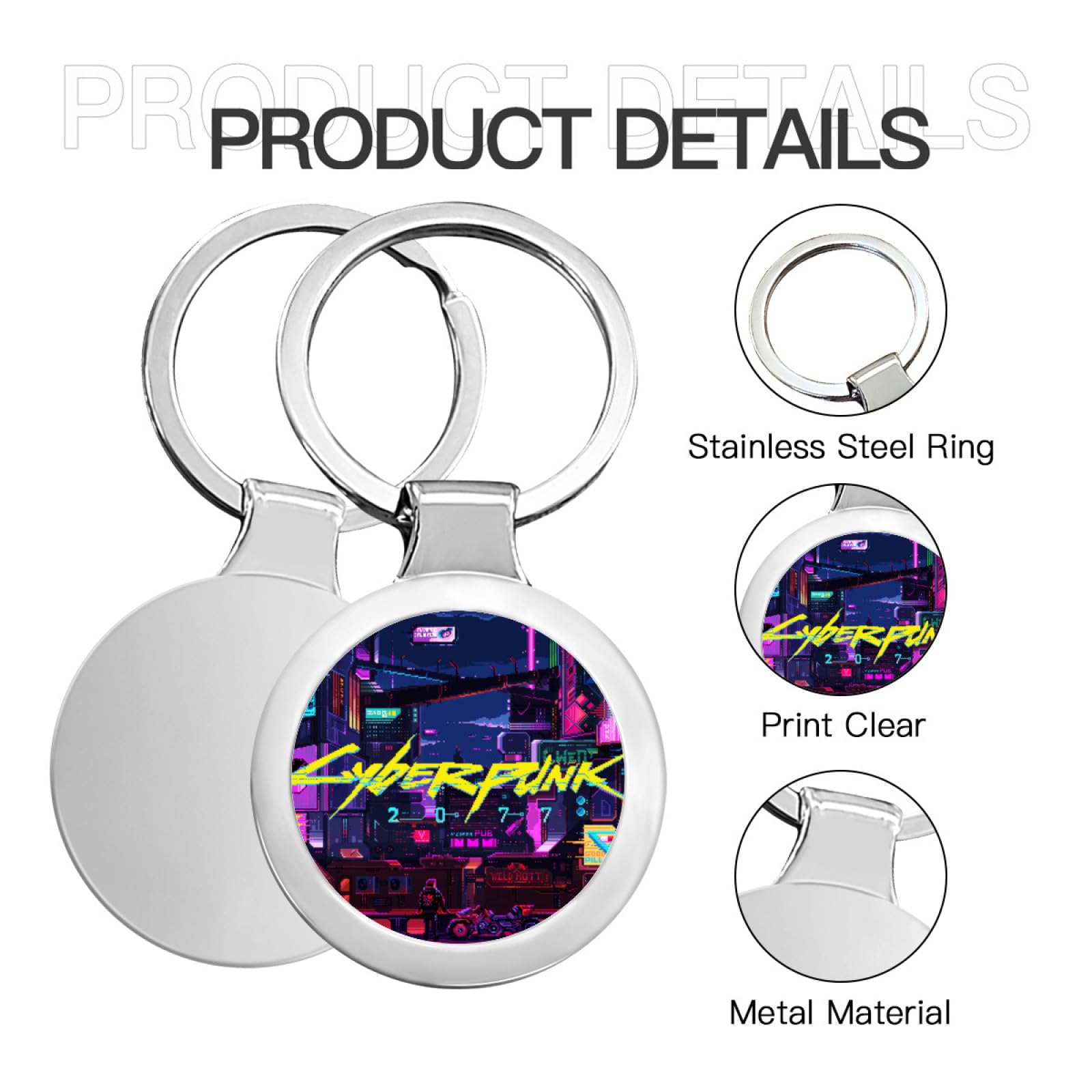 Amazon.co.jp: キーホルダー キーリング サイバーパンク 2077 Keyring 