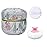 Qopoto Body Powder Puff and Container for Dusting Powder, Women Powder Puff and Powder Case for Bath and Travel (Wild Flower)