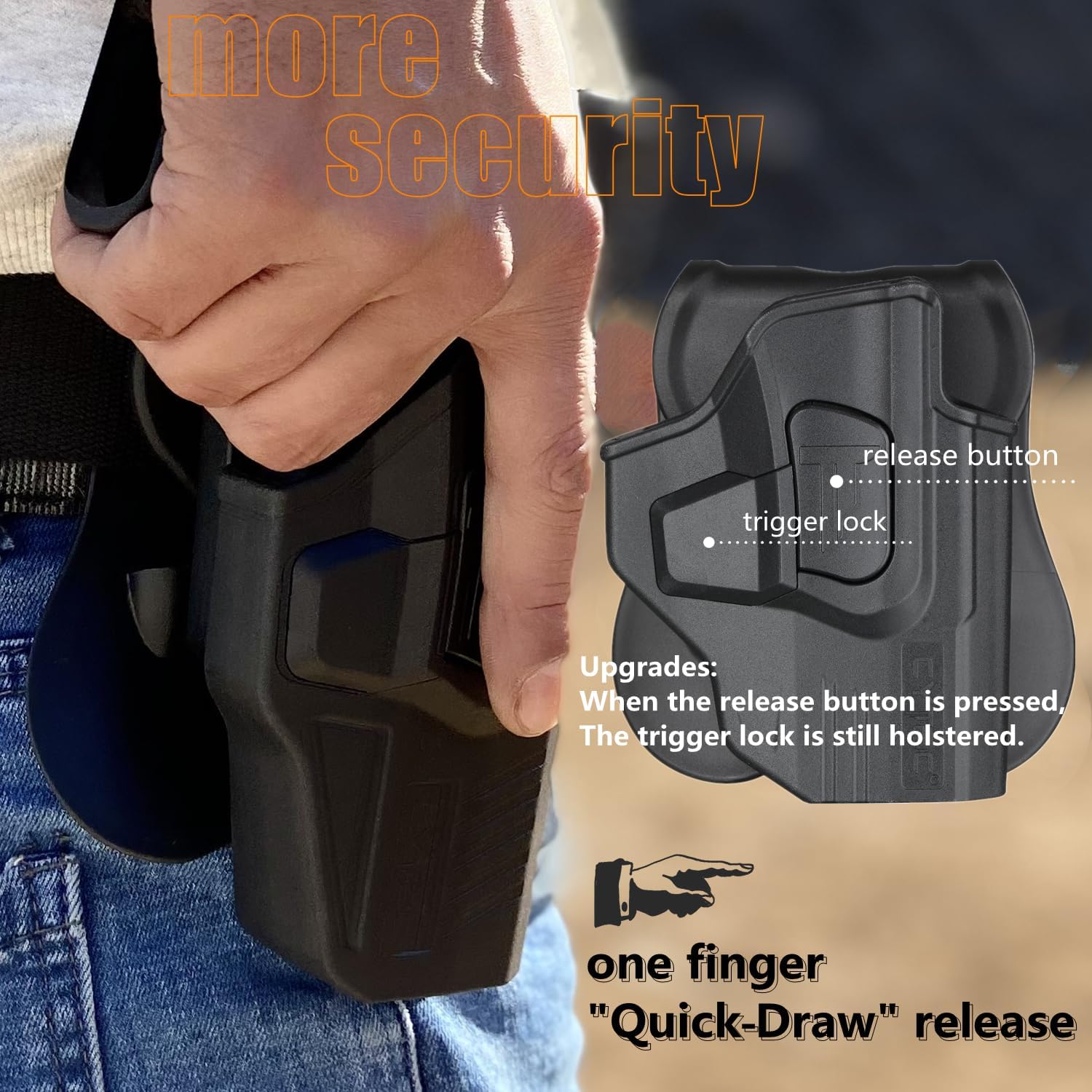 G2c 9mm Holsters, OWB Holster for Taurus G2C G2S G3C G3X G3XL Millennium G2 PT111 PT140 3.2" - Index Finger Released | Adjustable Cant | Autolock | Outside Waistband Carry | Matte Finish -Right Handed