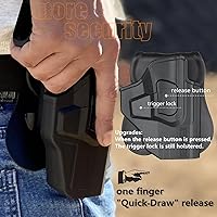 Vista 4 de Fundas G2c 9mm, Funda OWB para Taurus G2C G2S G3C G3X G3XL Millennium G2 PT111 PT140 3.2" - Dedo índice liberado Inclinación ajustable Bloqueo