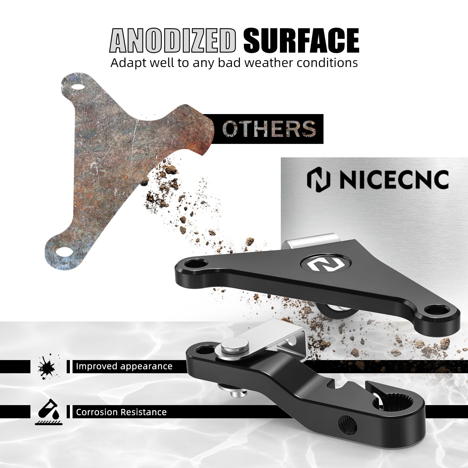 NICECNC Braccio frizione nero a un dito compatibile con Tenere 700 /XTZ700 2019-2024, leva regolabile in alluminio compatibile con Yamaha Tenere 700 Rally Edition 2020-2024, vedi montaggio