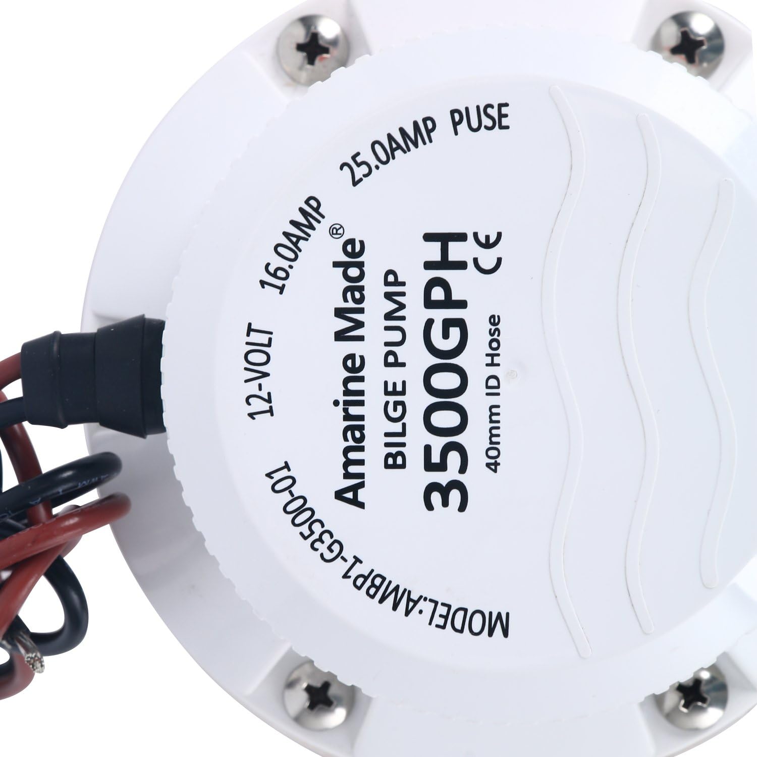 Amarine-made 3500GPH 12v Boat Marine Plumbing Electric Bilge Pumps