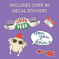 Vista 3 de Friends Gadget Calcomanías - 4 hojas de calcomanías extraíbles impermeables para laptop