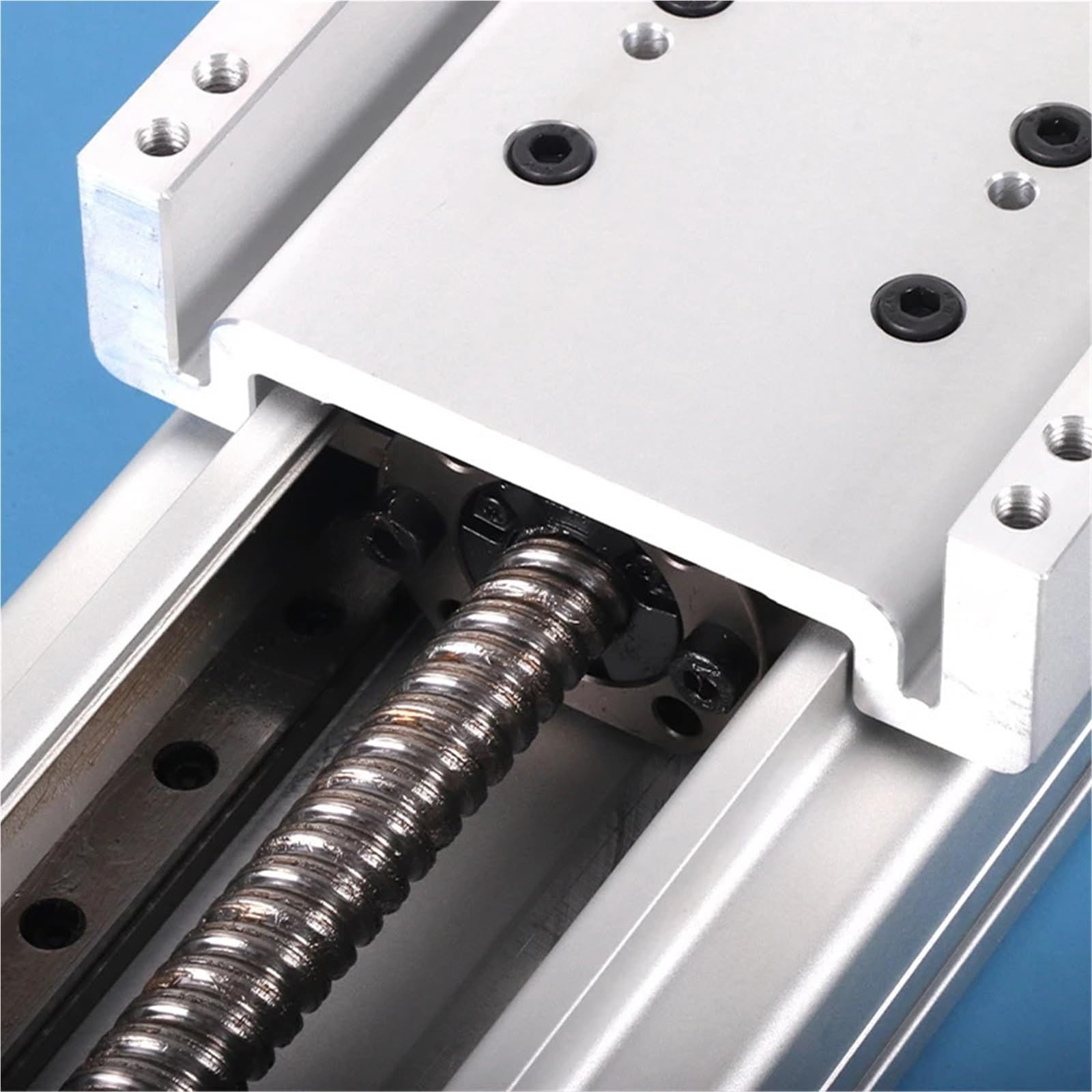 Module de guidage linéaire en aluminium CNC entièrement fermé 80 mm Guide de rail linéaire 100 ~ 1000 mm Vis à billes linéaire 1605 1610