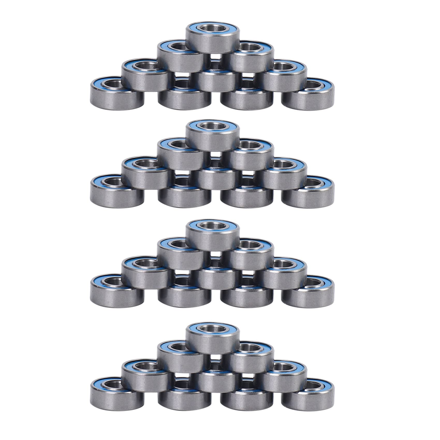 Jnchdghwa Silver 40Pcs Mr115 Ball Bearings 5X11x4mm For Slash Stampede Wheel
