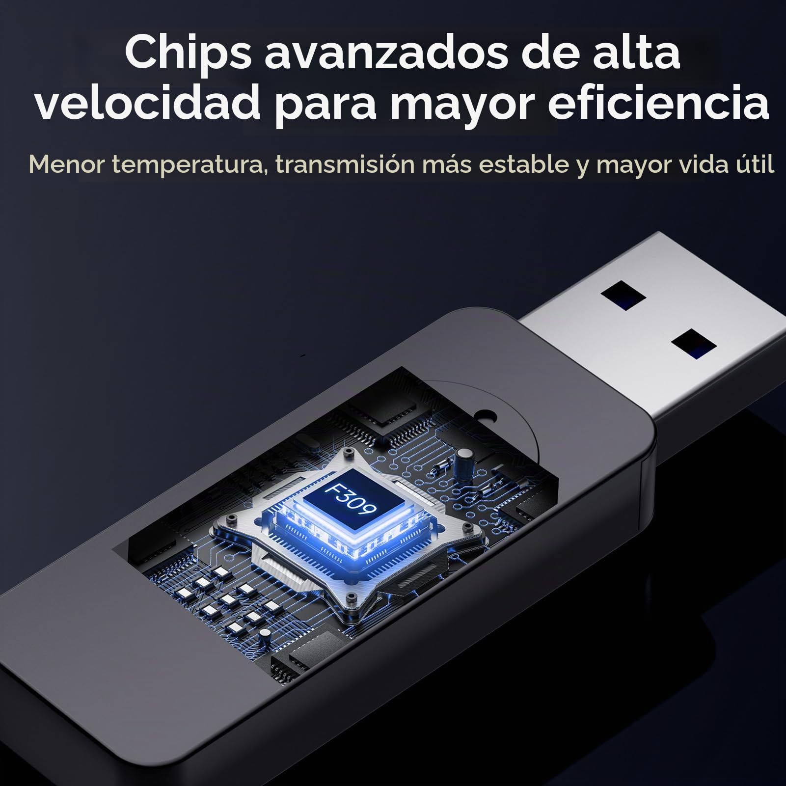 fanxing Pendrive USB 3.2 256GB x2 hasta 200 MB/s, Memoria USB de Metal, Compatible con PC, Portátil, TV y Automóvil - F309