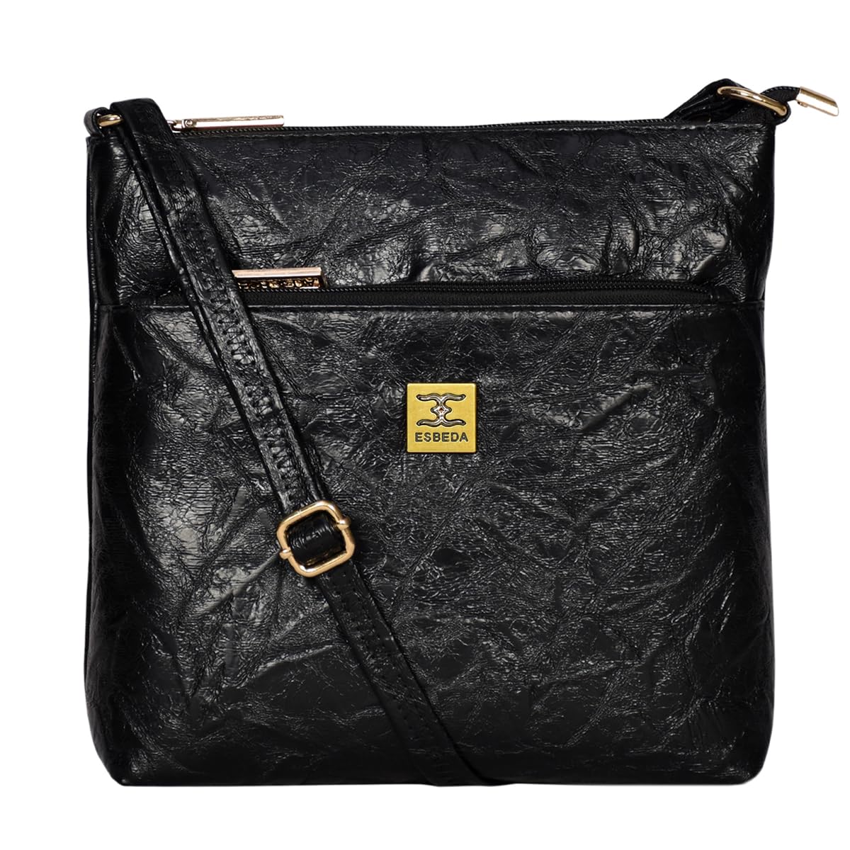 ESBEDA Black Color Front Pocket Stylish Sling Bag For Women (B0DGLFS9T9) Amazon Price History, Amazon Price Tracker