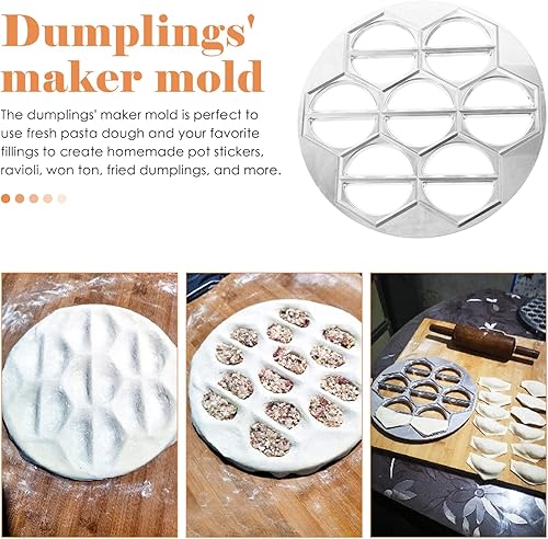 Miniatura 4 de Molde de bola de masa Pierogi Prensa Pelmeni Maker Máquina para ravioles Prensa Pierogi Dumplings Pirogi Press Molde de ravioli Cortador Pelmeni