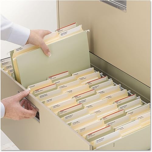 Miniatura 3 de Smead Supertab - Carpetas de cierre, corte 13, tamaño carta, manila, 50Bx (14535)