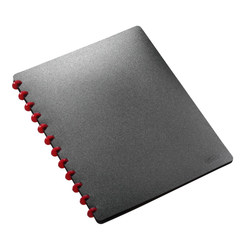 Grafoplás 39395010 zichthoezen met uitneembare hoezen, Grafo In, 50 hoezen, A4, zwart, ruitmechaniek