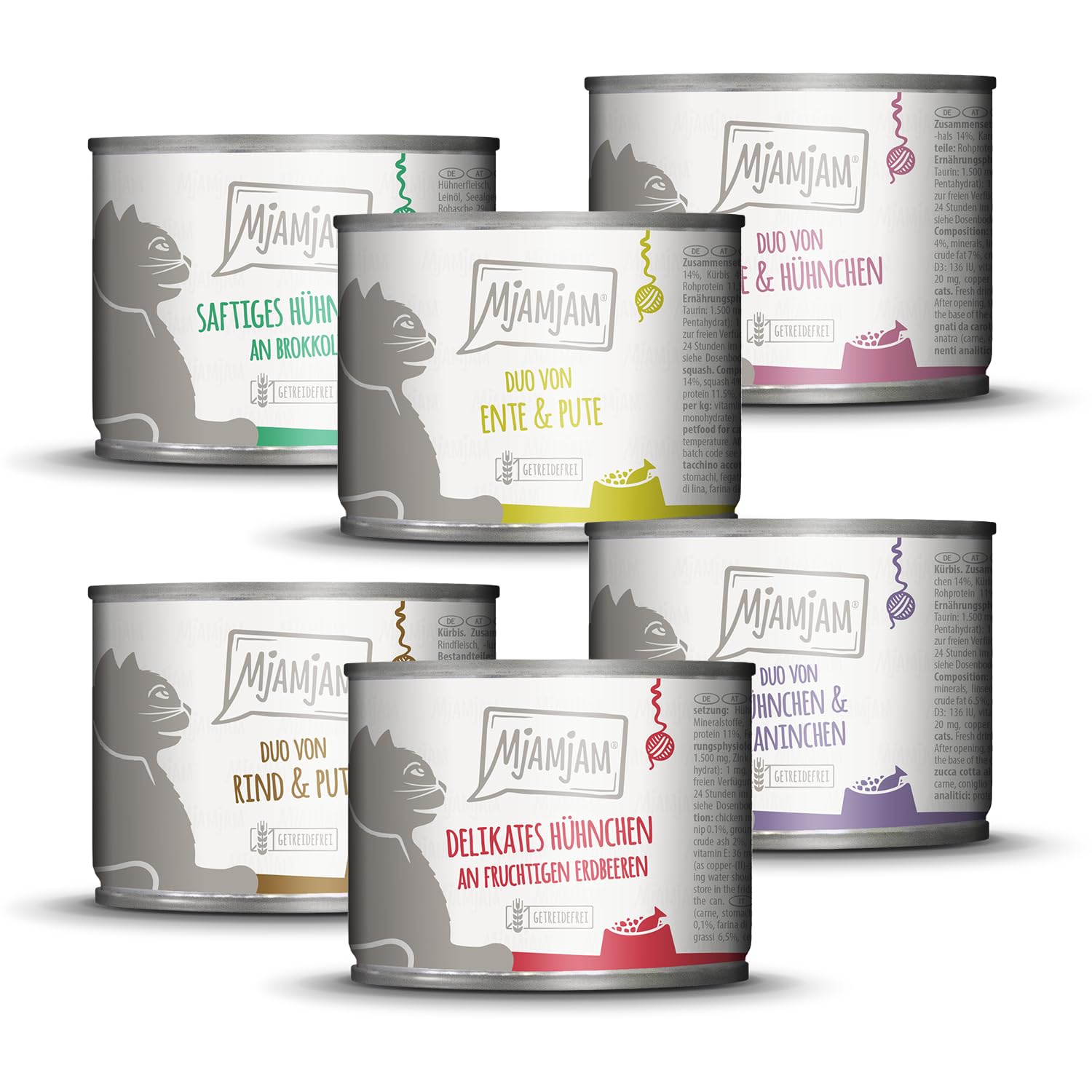 MjAMjAM Nourriture Humide Premium pour Chat - Colis Mixte de 6 Paquets de 200g