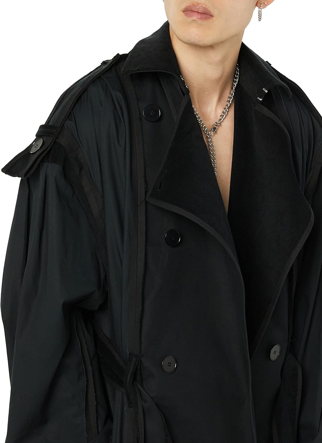 maison blanche All-Gender Long Sleeve Trench-Coat