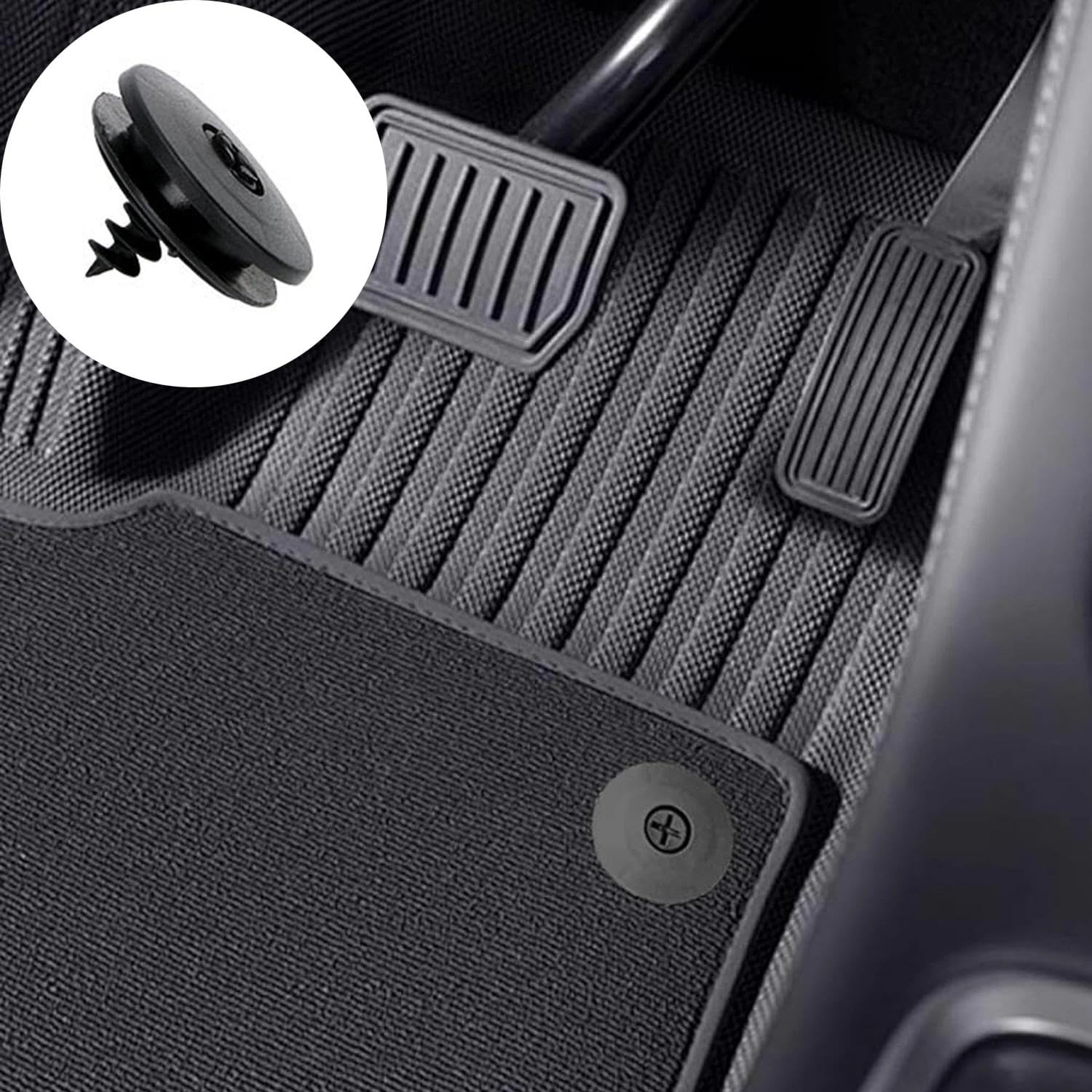10 Pezzi Clip Antiscivolo Auto, Universale Tappetino Auto, Supporto Fisso Tappeto Auto, Clip Morsetti Fissaggio Auto, per Tappetini Auto, Pavimenti, Ecc.