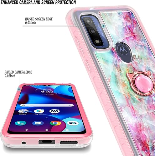 Miniatura 2 de NGB Supremacy Funda compatible con Motorola Moto G Pure, Moto G Play 2023Power 2022 con protector de pantalla integrado soporte de anillocorrea de