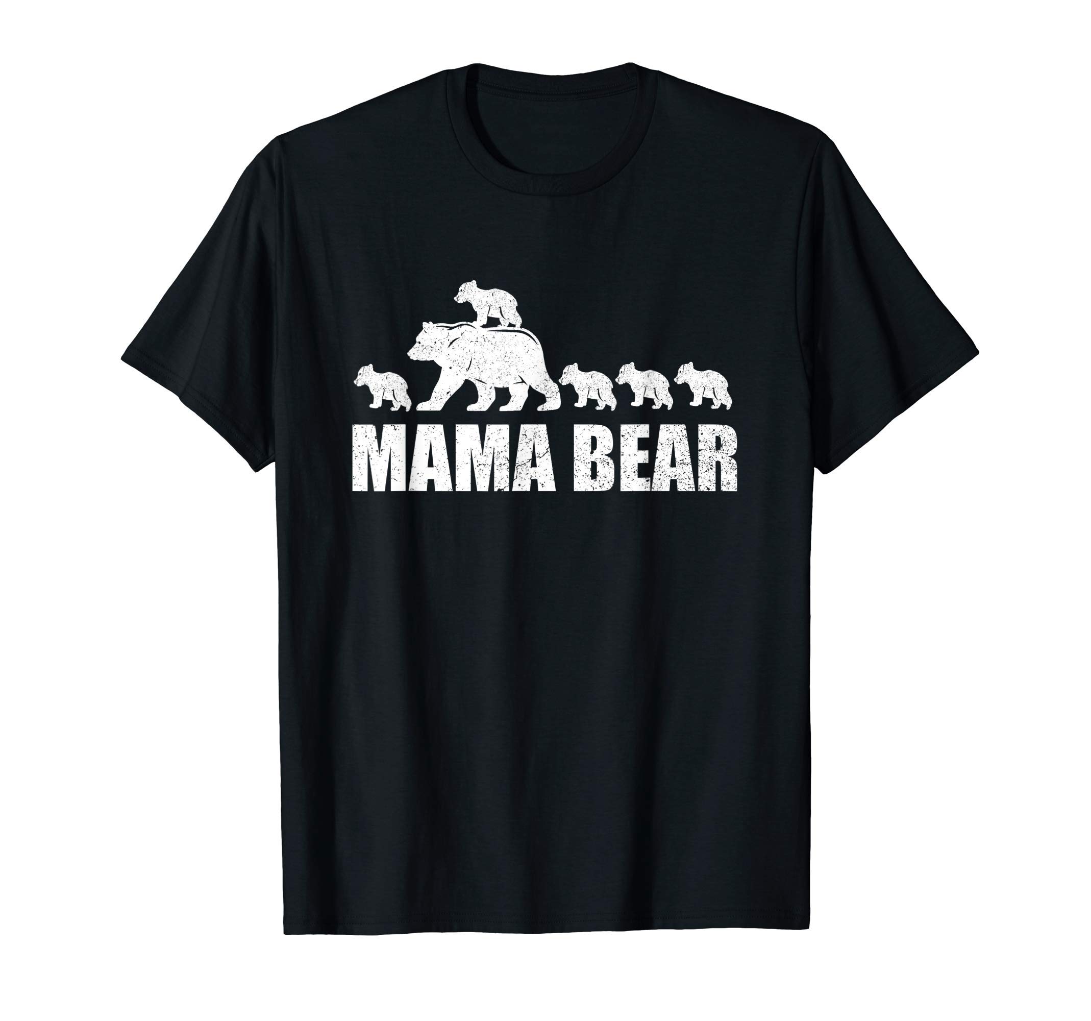 Mama Bear 5 Cubs Shirt Mama Bear TShirt Mom 5 Kid T-ShirtOEKO-TEX STANDARD 100
