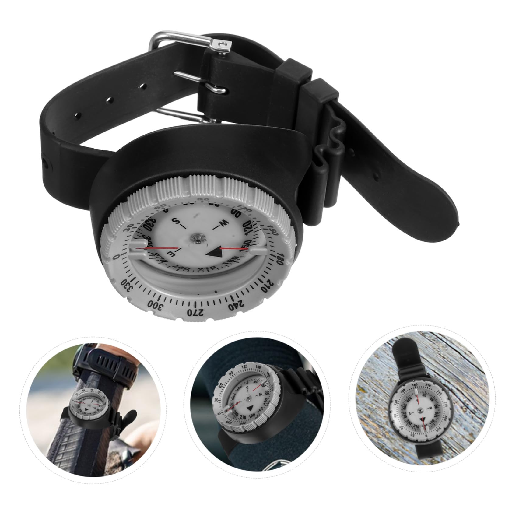 Toyvian Boussole De Poignet pour Plongée Navigation Et Randonnée Boussole Compacte Étanche pour Homme Outil De Direction pour Kayak Et Survie
