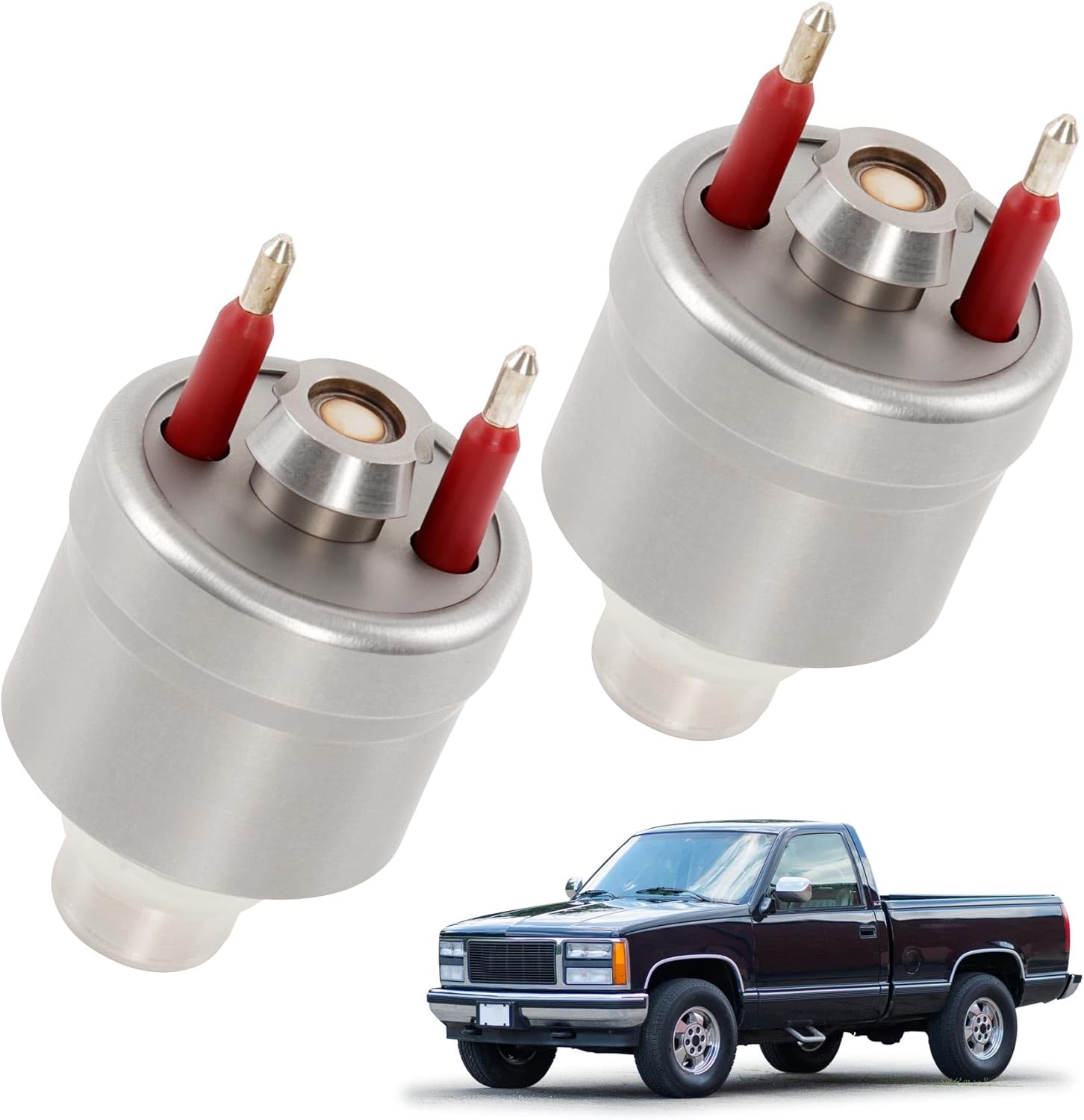 17111864 Fuel Injectors Set of 2 Compatible with Buick Roadmaster Cadillac Brougham Fleetwood Isuzu Oldsmobile Chevrolet Blazer Suburban Tahoe GMC Yukon V8 5.7L Replaces TJ7 17112494 19110538 57202