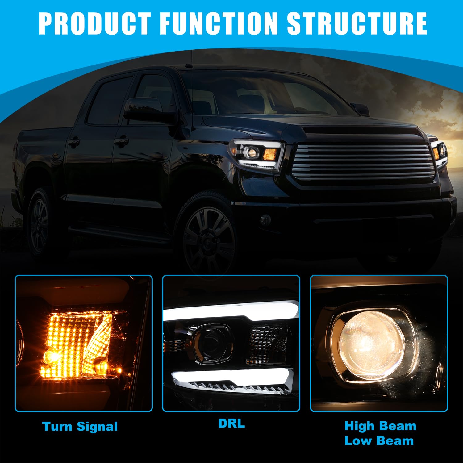 CPW Headlights for Tundra [2014-2017 Platinum/1794 Edition