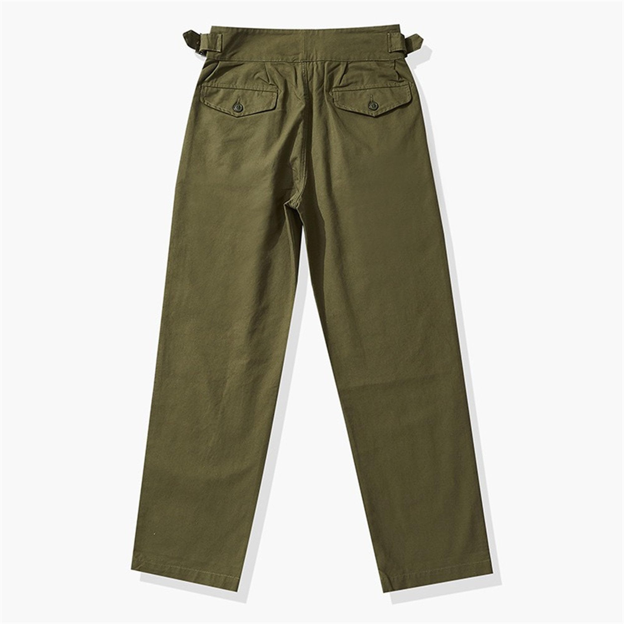 Pantaloni da Uomo Slim Fit Dritti Casual Eleganti con Risvolto Classico Business Casual