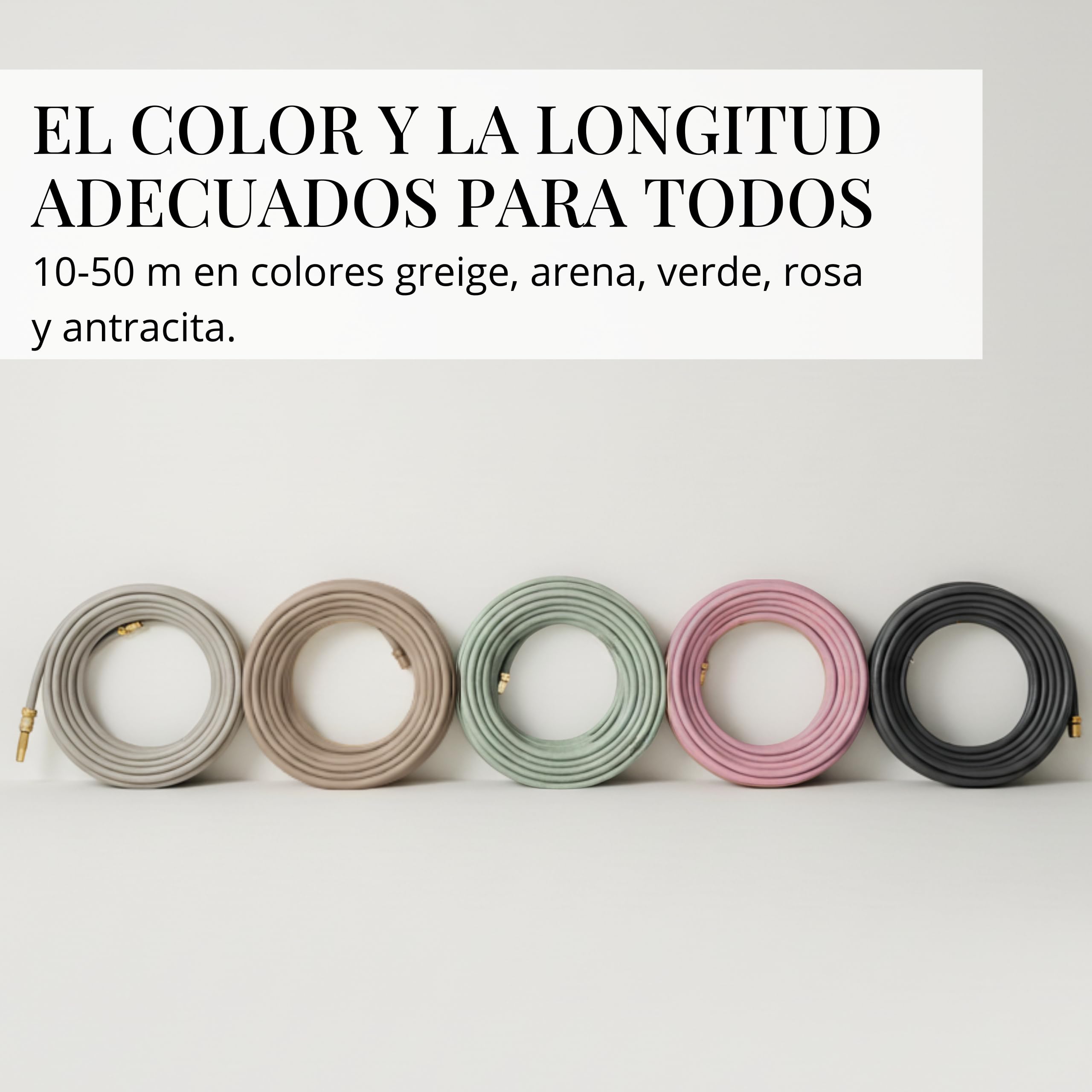 LIVLIG Manguera Jardin 30m – Manguera de Riego Flexible, 60% Reciclado, Resistente UV, Antitorcion, 1/2 Pulgada, Rose