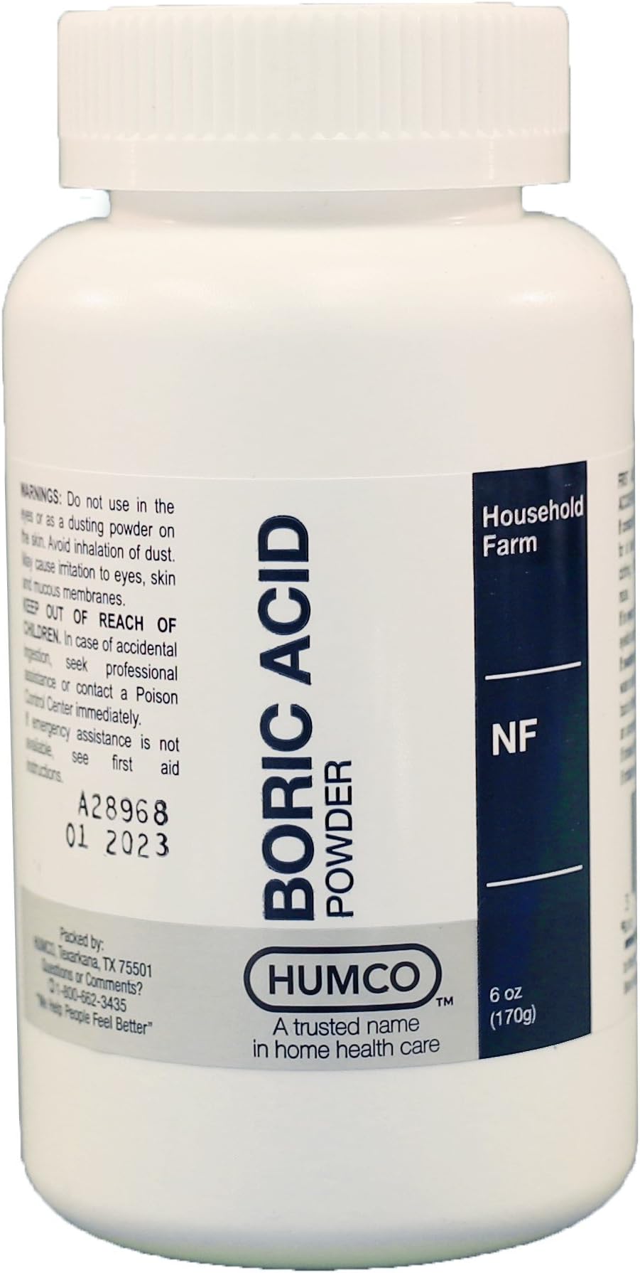 Humco Boric Acid Powder, 6 oz.