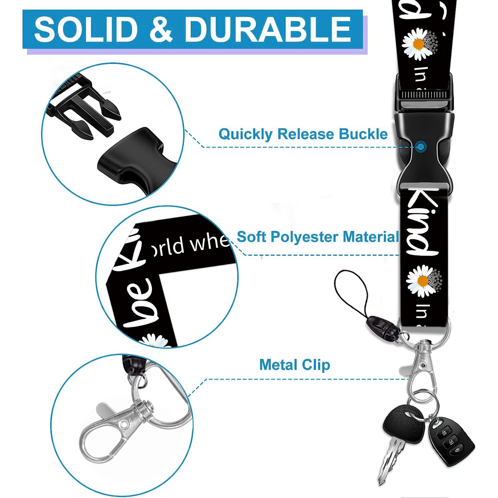 Id Badge Holder With Lanyard, Positive Badge Holder With...