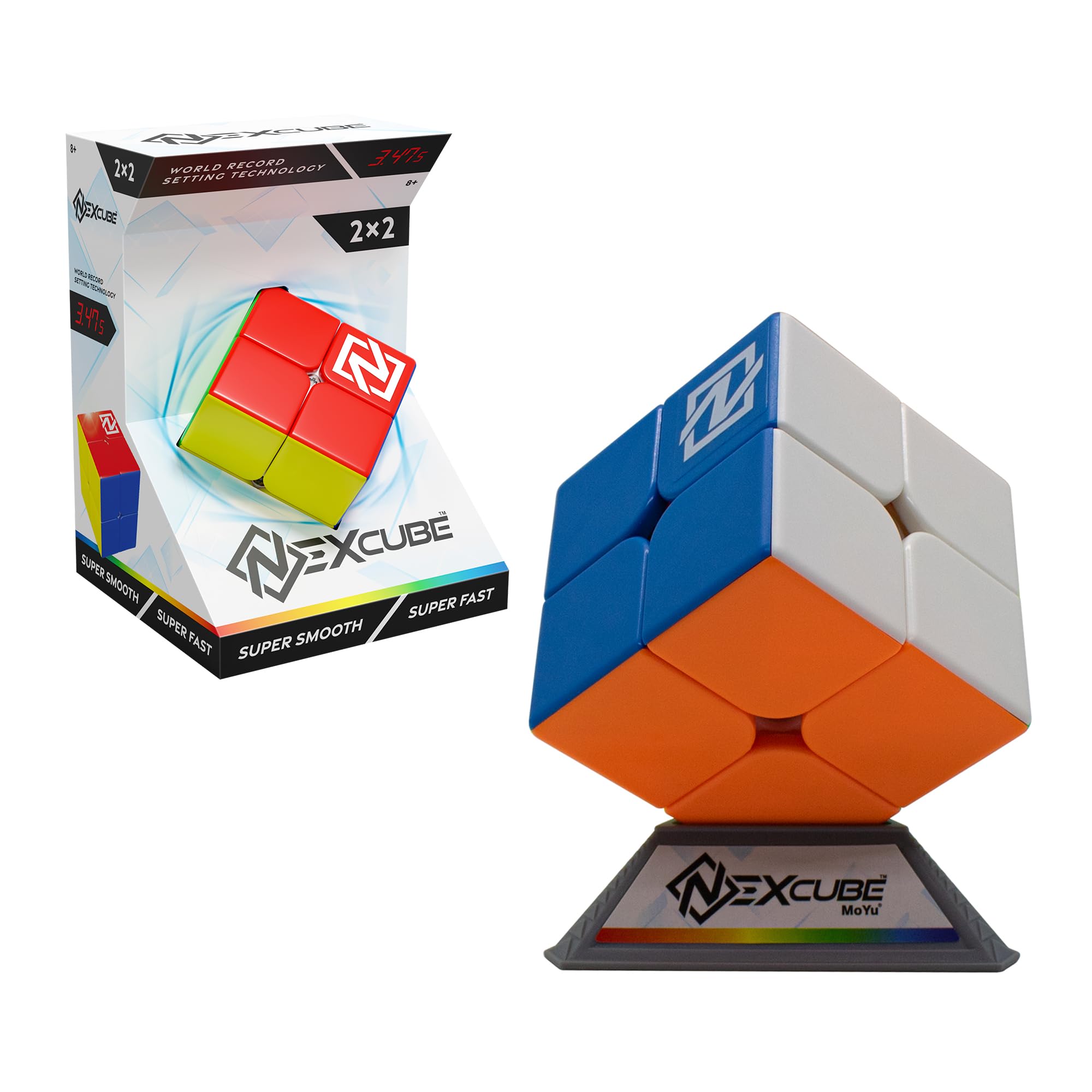 Bizak Nexcube 2x2 Clasico, The Cube for Speedcubers. Maximum Speed. Stickerless. with Precise Positioning and Double Adjustment System, Multicolor (64559899)