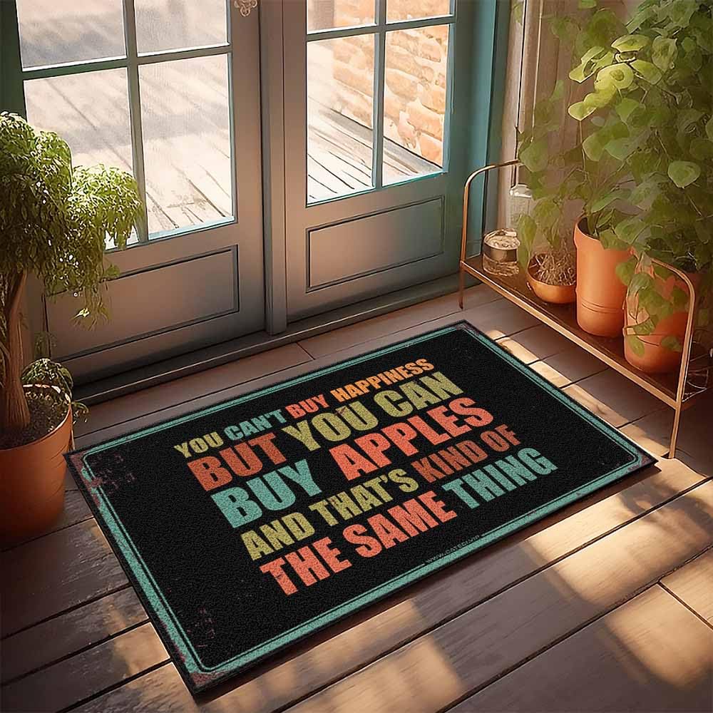 Paillasson d'extérieur pour porche tapis de sol humour 65 x 90 cm