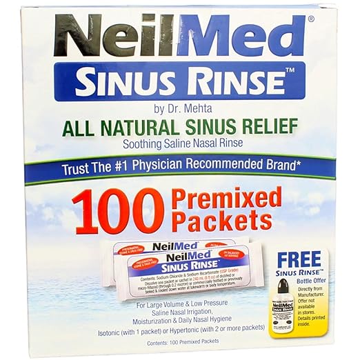 NeilMed Sinus Rinse Regular Refill Packets 100 ea