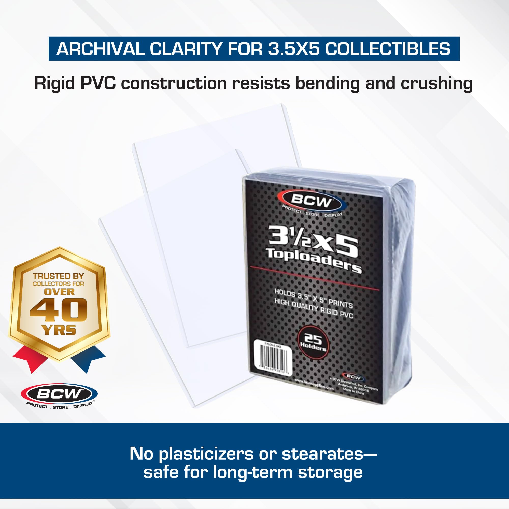 3.5 x5 card sleeves Amazon.com: BCW 3.5x5 Topload Holder - 100 Pack