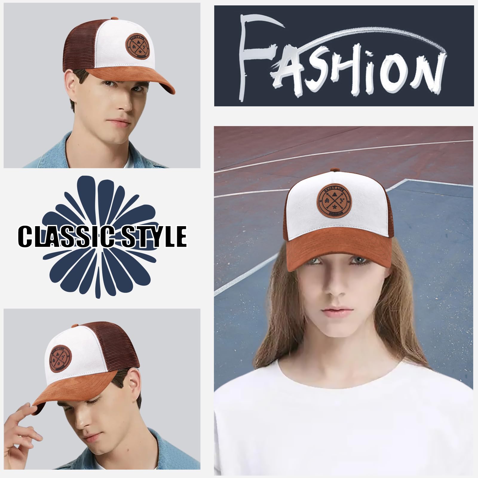 Tiakay Casquette de Baseball Trucker Unisexe Anti-UV - Ajustable avec Boucle en Metal, Maille Brodée pour Sport, Voyages et Outdoor d'Été | Streetwear Premium - 5
