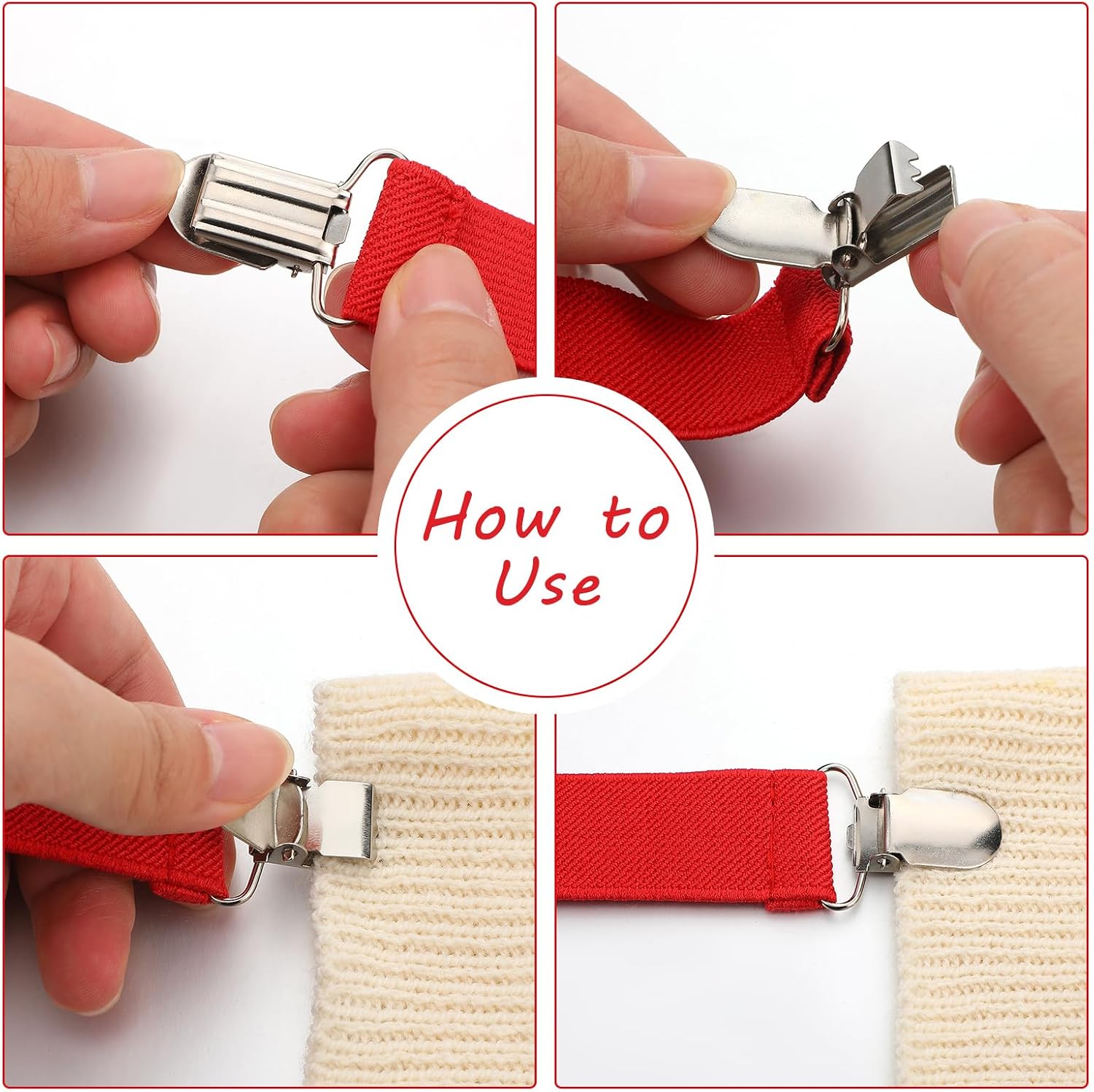 Ceenna 9 Pcs Glove Clips For Kids Adjustable Mitten Strap