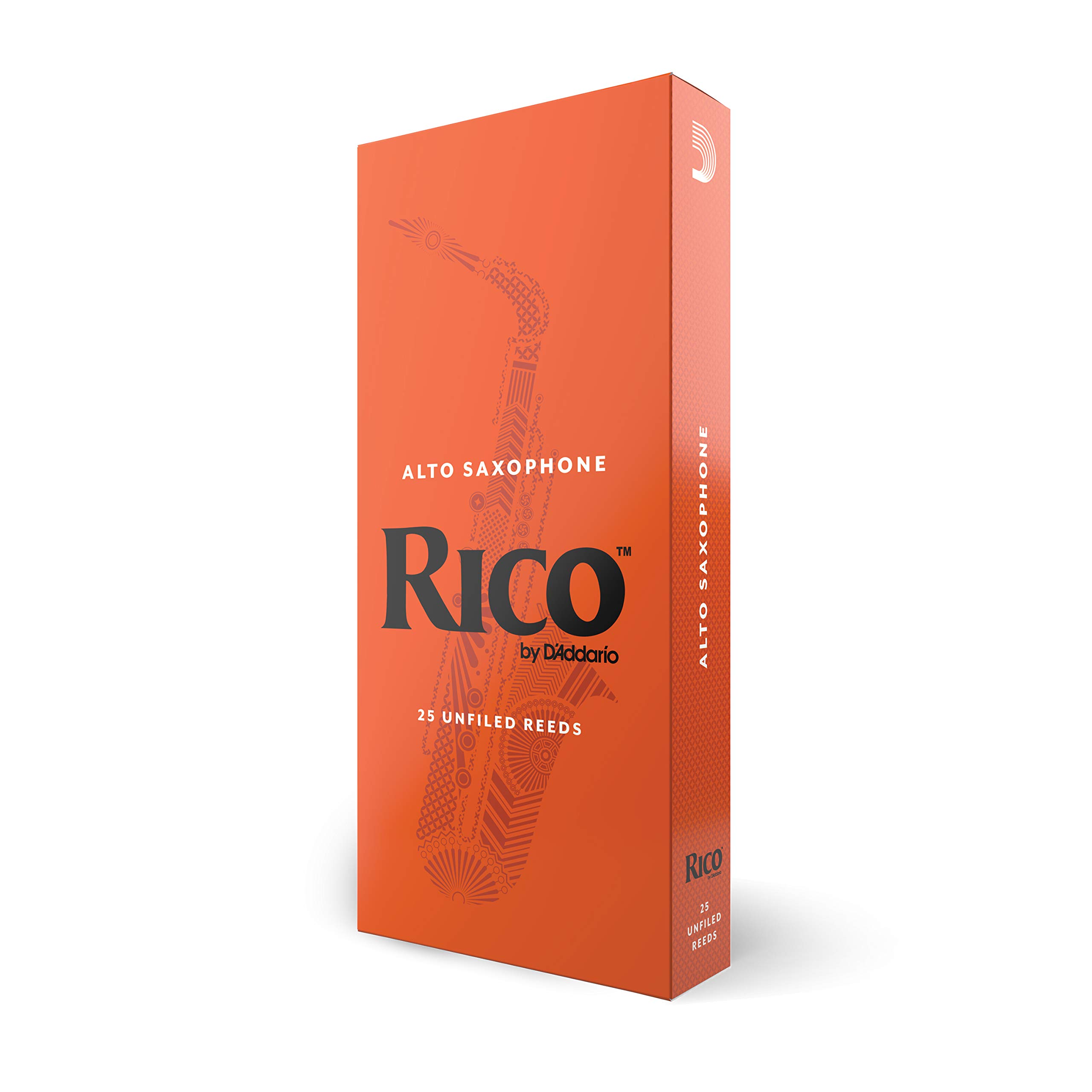 Anches de saxophone Rico - Anches de saxophone alto - Anches de saxophone alto 3, 25-Pack