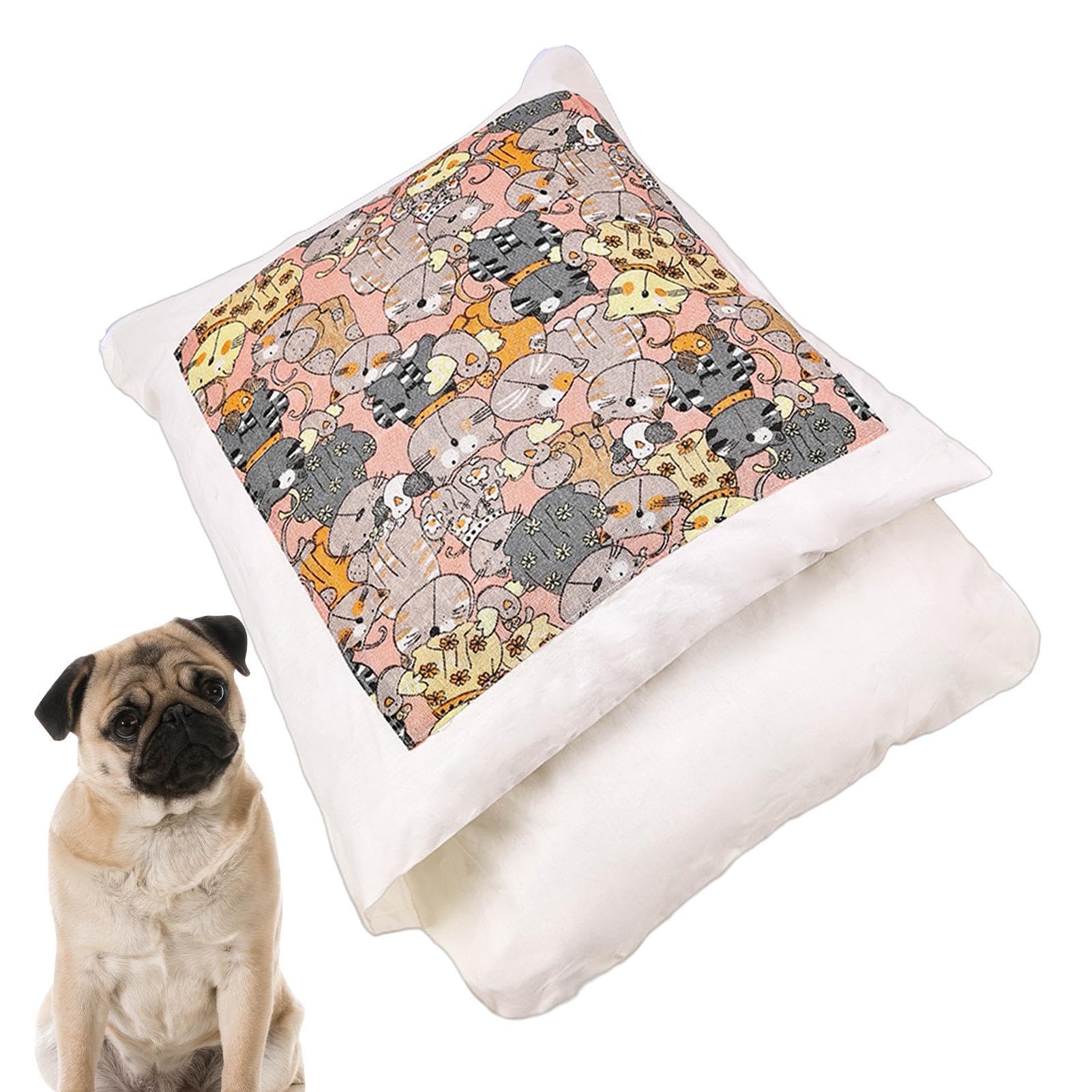 Sac de couchage pour animal domestique lavable et thermo-isolant