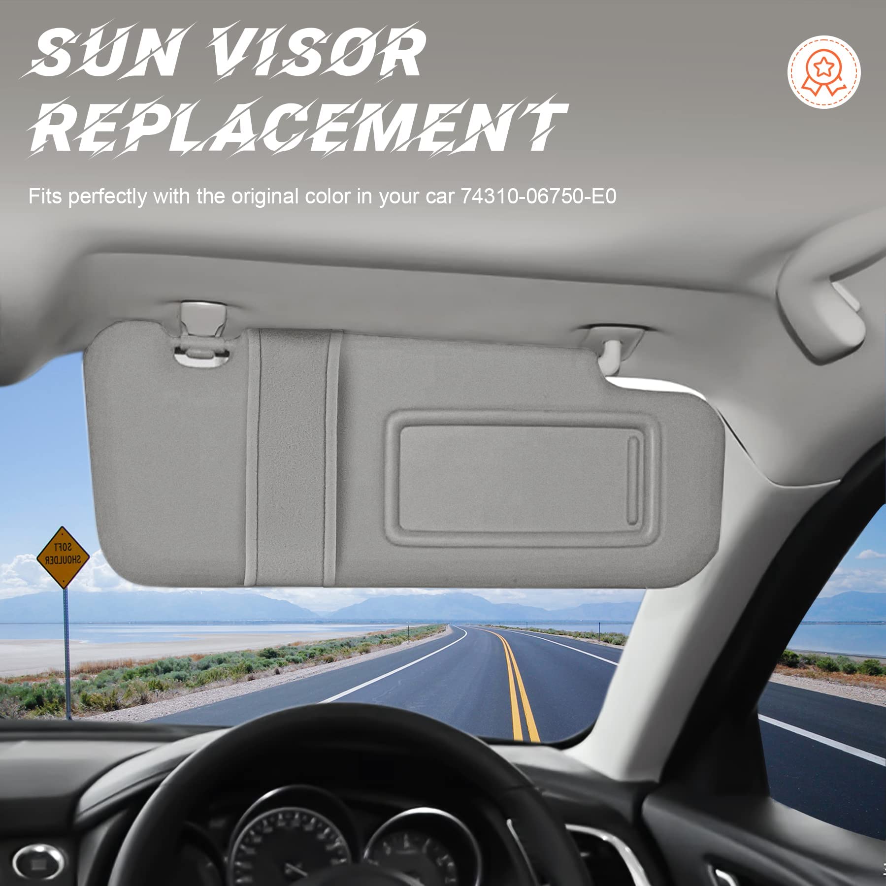 Sun Visors For Toyota Camry Right Passenger Side Sun Visor For 2007-2011 Toyota Camry W/o Sunroof USA Gray Headlight Assemblies For 2011 Toyota Camry - Foto 14