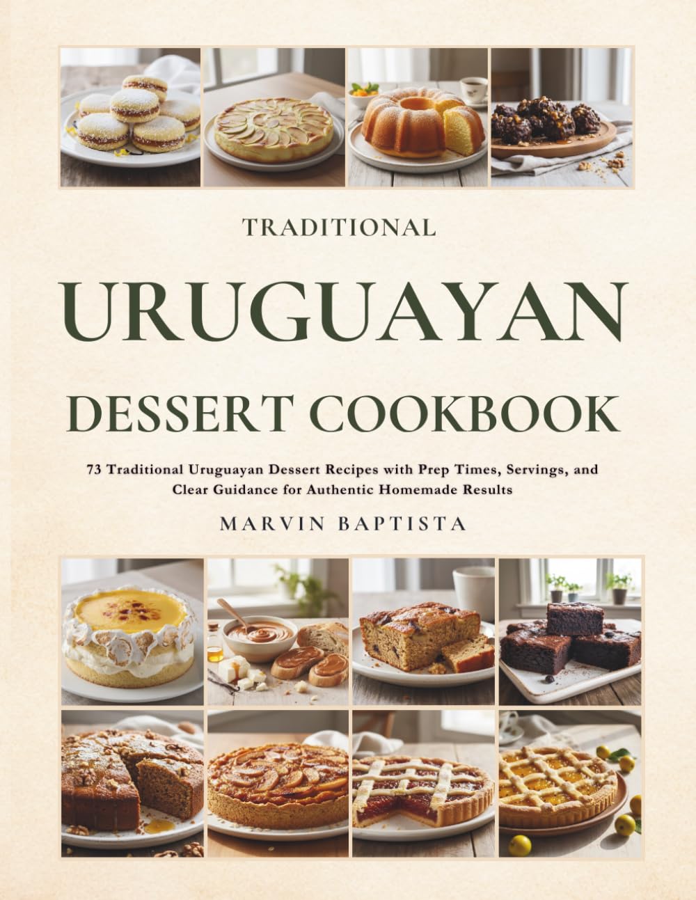 Traditional Uruguayan Dessert Cookbook: 73 Traditional Uruguayan Dessert Recipes with Prep Times, Servings, and Clear Guidance for Authentic Homemade Results