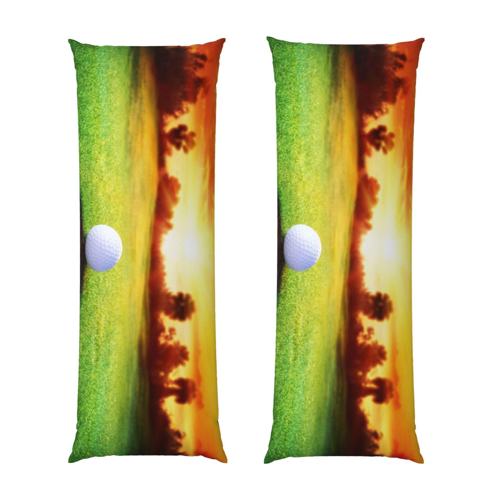 Taie d'oreiller rectangulaire imprimé golf 50,8x137,2 cm arbre soleil