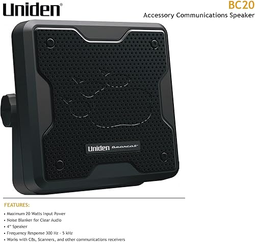 Miniatura 5 de Uniden BC-SGPS Kit de módulo receptor GPS universal para escáneres y radios CB + altavoz de comunicaciones externas Uniden 20W