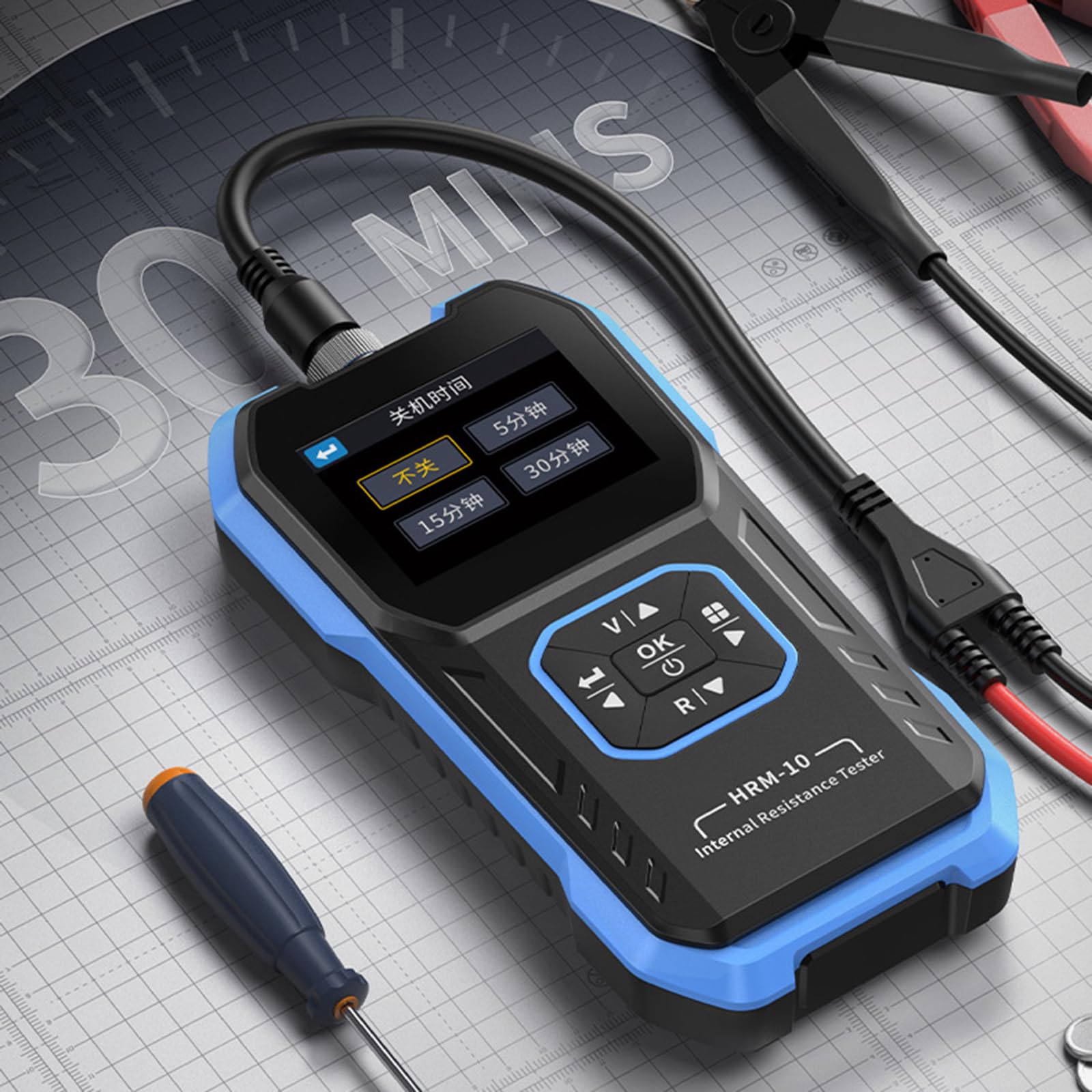 Tester di tensione e resistenza multipla Test batteria per uso professionale e hobbista in varie applicazioni Misuratore di tensione ad alta precisione